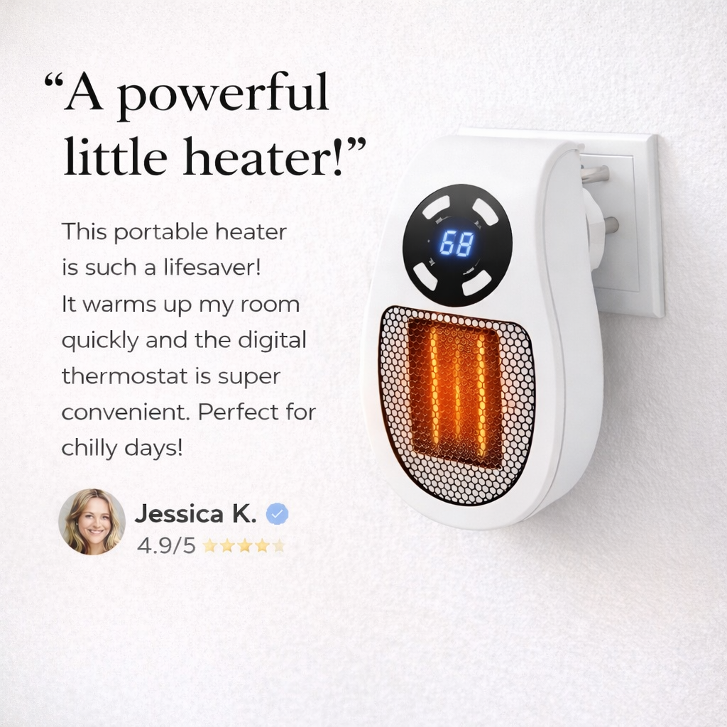 Esnora ThermoPro™ – Fast-Heating Portable Room Heater