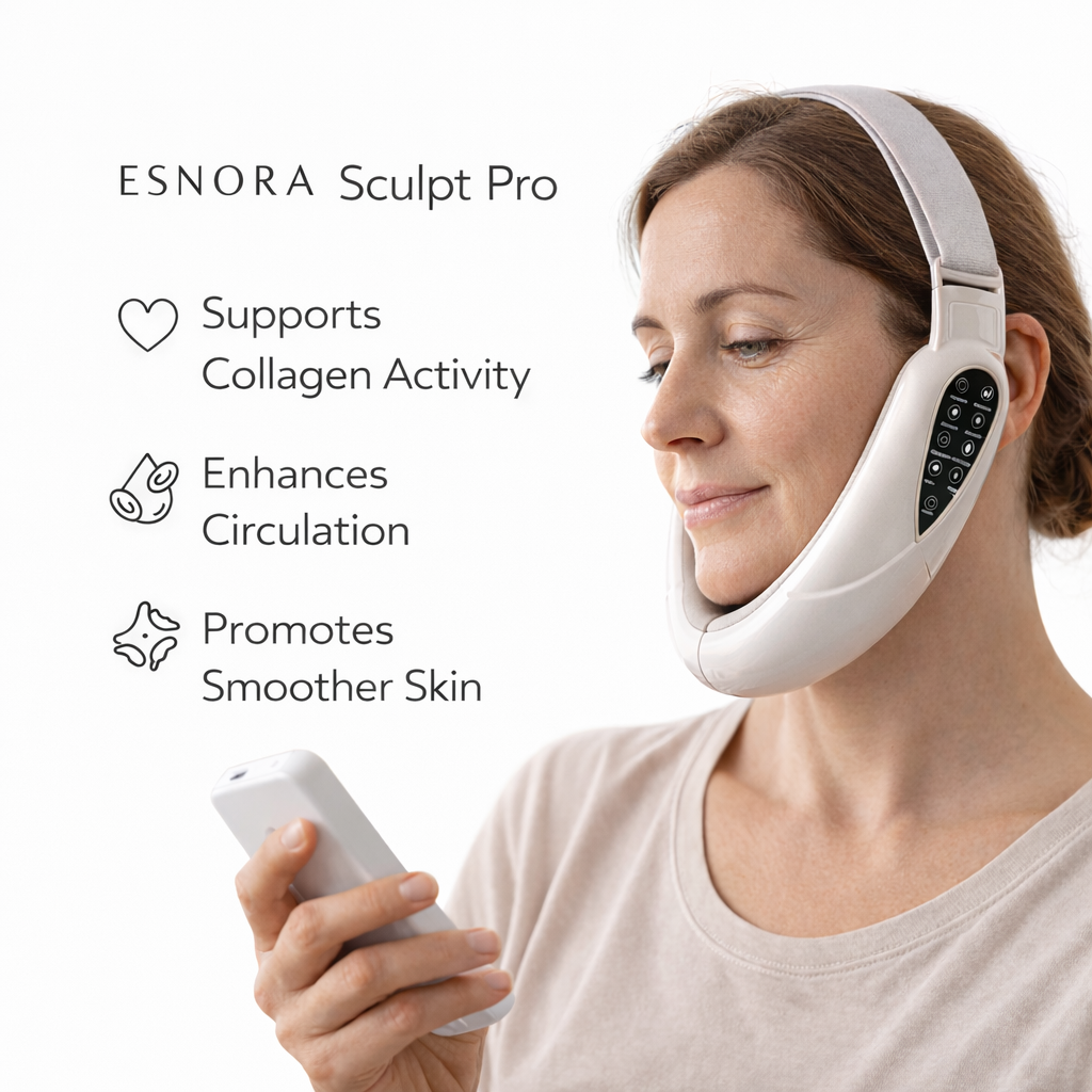 Esnora SculptLift™ – Advanced Jawline & Double Chin Firming Device