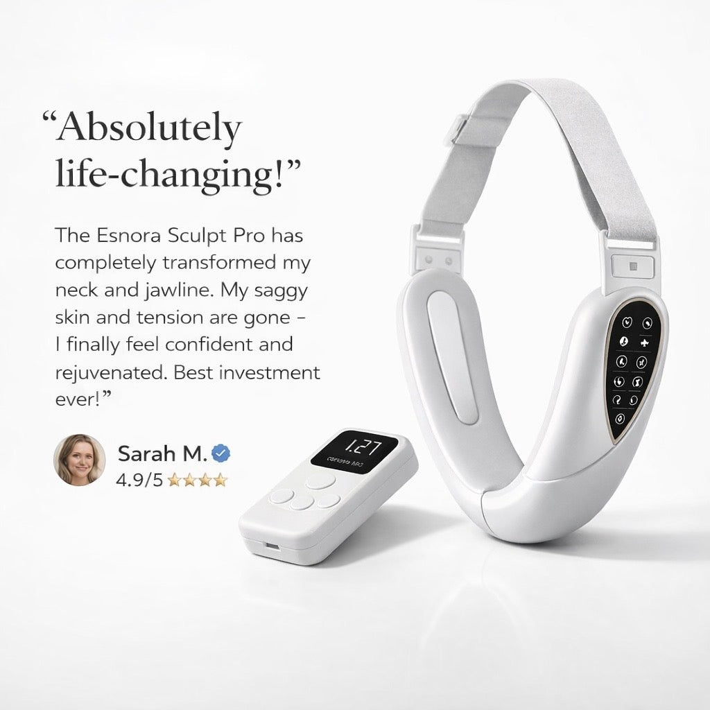 Esnora SculptLift™ – Advanced Jawline & Double Chin Firming Device